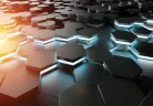 3D-s hatszög mintás poszter, fotótapéta
