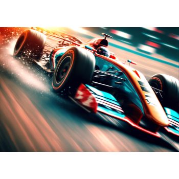 F1-es autó poszter, fotótapéta, Vlies (104 x 70,5 cm)