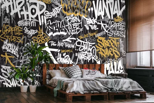 Graffiti - Tag and throw poszter, fotótapéta