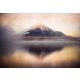Tükröződés - Fuji hegy poszter, fotótapéta, Vlies (104 x 70,5 cm)