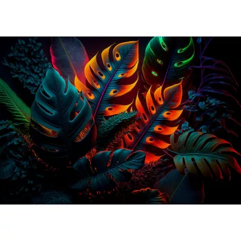 Neon levelek poszter, fotótapéta