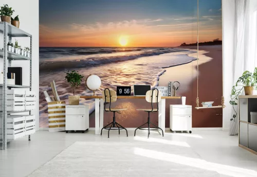 Naplamente a homokos tengerpartról poszter, fotótapéta