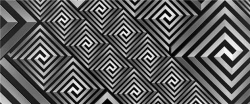 Absztrakt labirintus poszter, fotótapéta (250 x 104 cm)