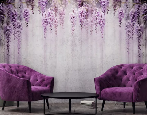 Lila wisteria poszter, fotótapéta