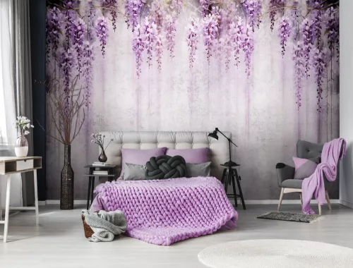 Lila wisteria poszter, fotótapéta