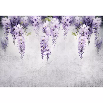 Lelógó lila wisteria poszter, fotótapéta