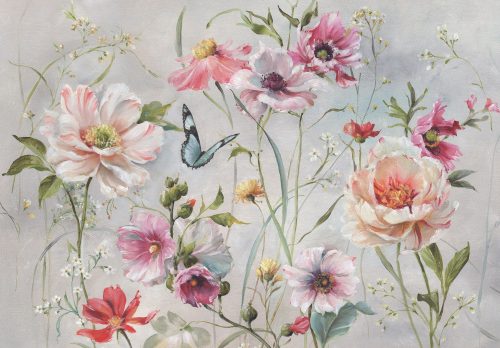 Virágok - Antique Garden I, Lisa Audit poszter, fotótapéta Vlies (152,5 x 104 cm)