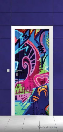 Graffiti poszter, fotótapéta (91 x 211 cm)