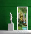 Kilátás boltíven keresztül poszter, fotótapéta (91 x 211 cm)