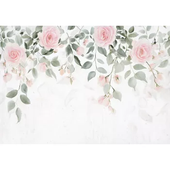 Romantikus rózsaszín rózsák poszter, fotótapéta