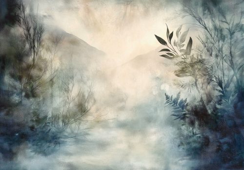 A köd mögött poszter, fotótapéta, Vlies (104 x 70,5 cm)