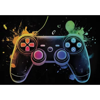Gamer - Színes hangulat poszter, fotótapéta