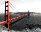 Golden Gate Bridge  poszter, fotótapéta, Vlies (104 x 70,5 cm)