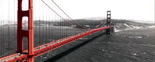 Golden Gate Bridge poszter, fotótapéta (250 cm x 104 xm)