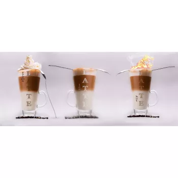 Latte poszter, fotótapéta (250 x 104 cm)