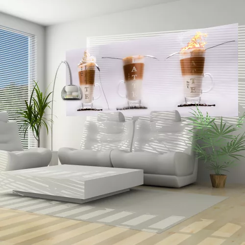 Latte poszter, fotótapéta (250 x 104 cm)