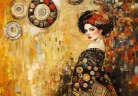 Klimt ihlette női alak poszter, fotótapéta