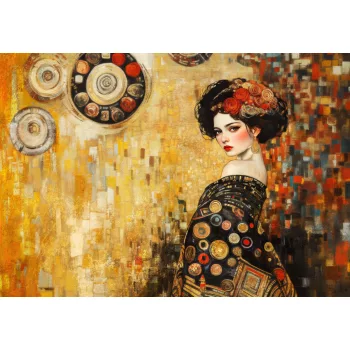 Klimt ihlette női alak poszter, fotótapéta