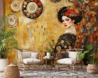 Klimt ihlette női alak poszter, fotótapéta