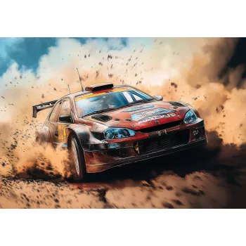 Rally autó poszter, fotótapéta