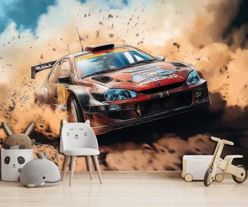 Rally autó poszter, fotótapéta