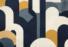 Több színű geometrikus absztrakt poszter, fotótapéta