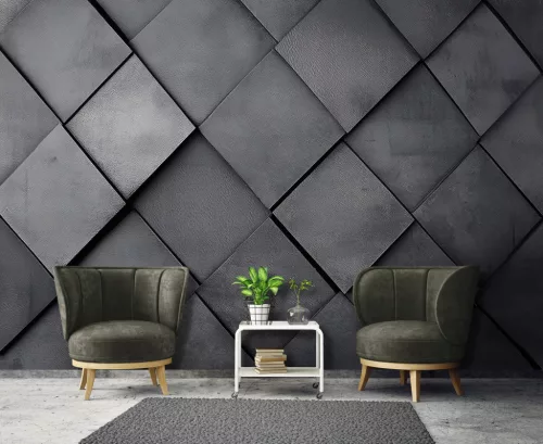 3D rombuszok egyenletlen struktúrája poszter, fotótapéta