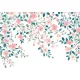 Finom rózsaszín virágok zöld levelek közt poszter, fotótapéta