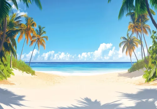 Homokos ösvény a tengerpartra poszter, fotótapéta