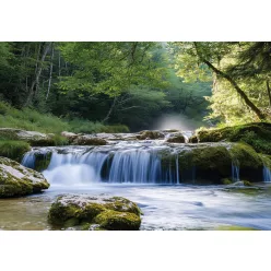   Kis csobogó az erdőben poszter, fotótapéta (350 x 250 cm)