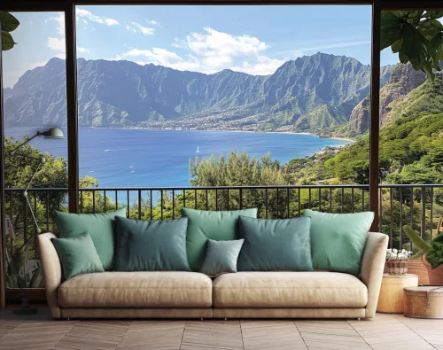 Kilátás az öbölre poszter, fotótapéta