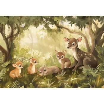 Erdei barátok poszter, fotótapéta, Vlies (100 x 75 cm)