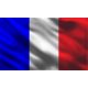 Francia zászló poszter, fotótapéta, Vlies (104 x 70,5 cm)