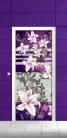Virág minta öntapadós poszter, fotótapéta (91 x 211 cm)