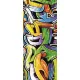 Graffiti öntapadós poszter, fotótapéta (91 x 211 cm)