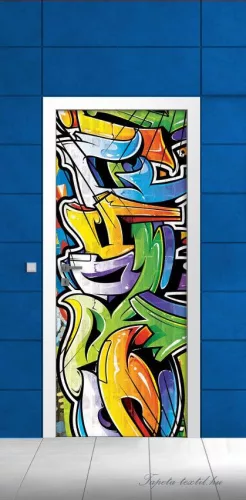 Graffiti öntapadós poszter, fotótapéta (91 x 211 cm)