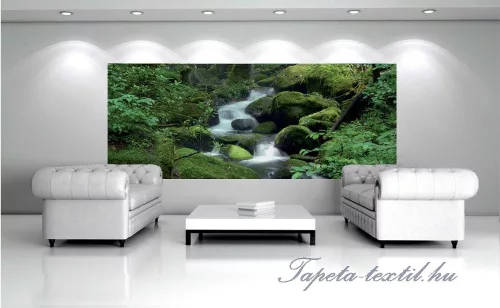 Erdei patak poszter, fotótapéta (250 x 104 cm)