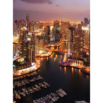 Dubai poszter, fotótapéta, Vlies (184x254 cm, álló)