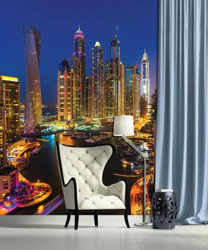 Dubai poszter, fotótapéta, Vlies (184x254 cm, álló)