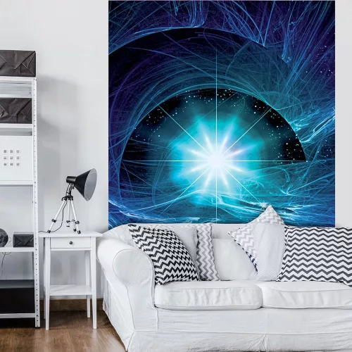 Cosmic Twist kékben poszter, fotótapéta (184 x 254 cm)