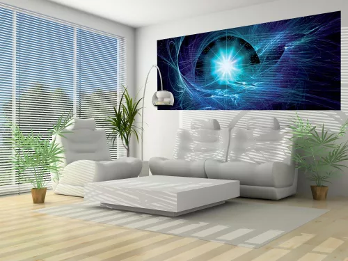 Kékben poszter, fotótapéta (250 x 104 cm)