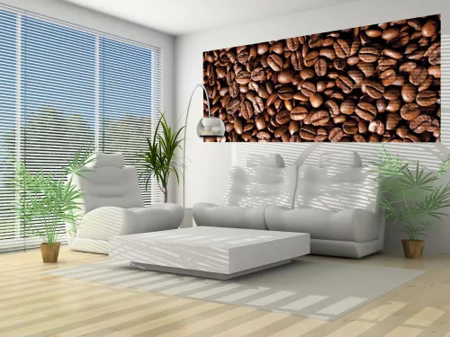 Kávé szem poszter, fotótapéta (250 cm x 104 xm)