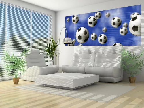 Focilabdák poszter, fotótapéta (250 x 104 cm)
