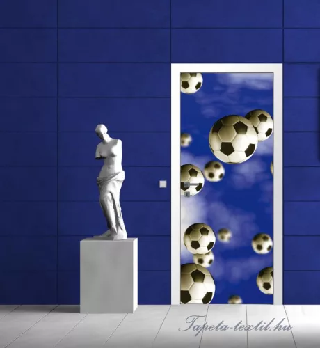 Futball labda poszter, fotótapéta (91 x 211 cm)