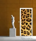 Leopárd minta poszter, fotótapéta (91 x 211 cm)