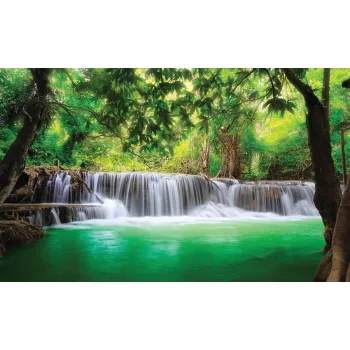Erdei vízesés poszter, fotótapéta