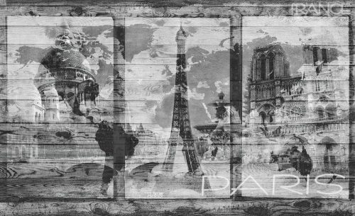 Párizs poszter, fotótapéta, Vlies (104 x 70,5 cm)