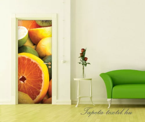 Narancs öntapadós poszter, fotótapéta (91 x 211 cm)