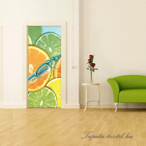 Lime poszter, fotótapéta (91 x 211 cm)