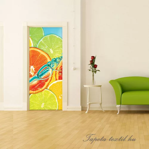 Lime öntapadós poszter, fotótapéta (91 x 211 cm)